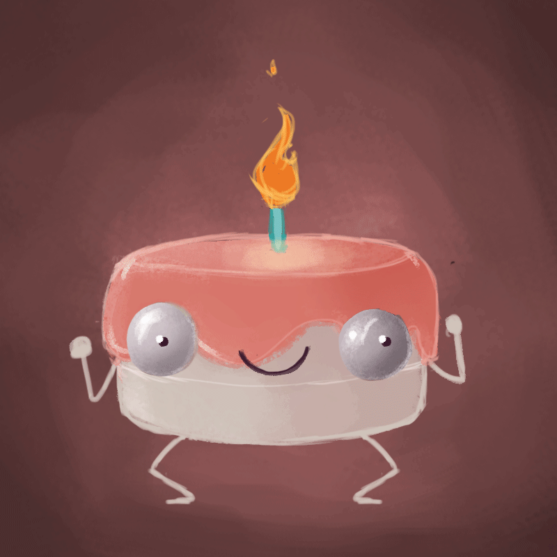 Skaczący tort urodzinowy